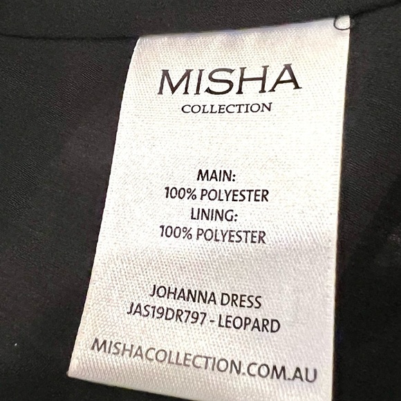 NWT MISHA COLLECTION Johanna slip Midi Dress LEOPARD PRINT whimsigoth mobwife 4 - Picture 12 of 13